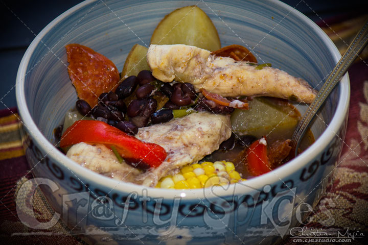Crockpot Chicken, Veggies and beans Easy Crockpot Chicken, Veggies and beans recipe. Just set the slow cooker and it takes care of the rest