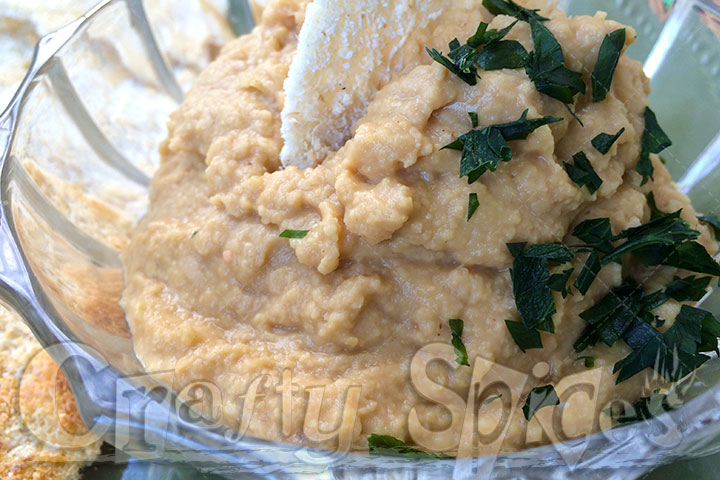 Peanut Butter Hummus served Peanut Butter Hummus served