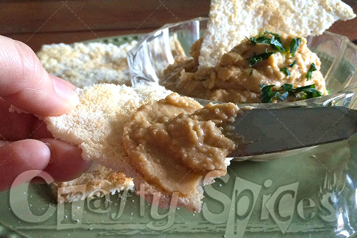 Peanut Butter Hummus over Casaba Peanut Butter Hummus over Casaba