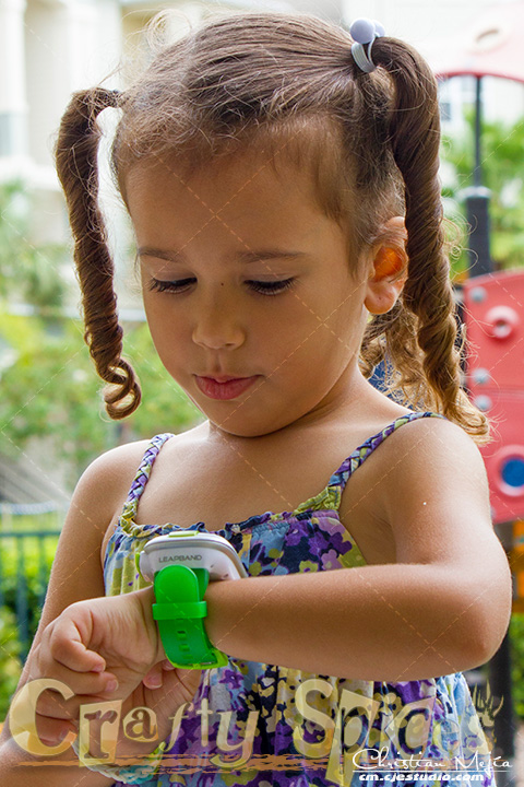 Kira with the LeapBand