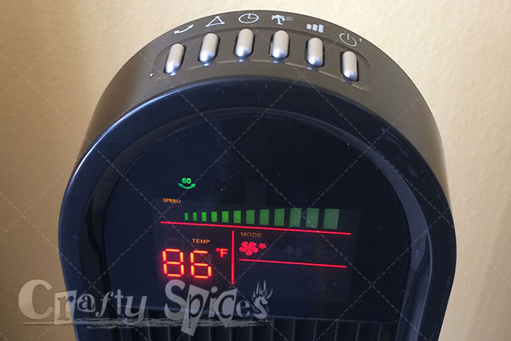 Ozeri 360 Tower Fan display Ozeri 360 Tower Fan display