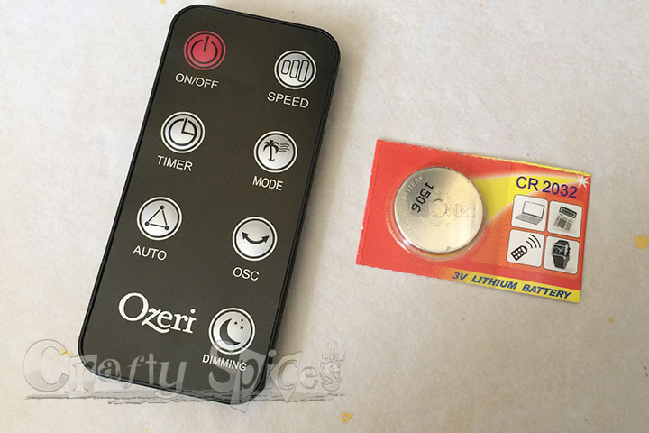 Ozeri 360 Tower Fan Control Remote Ozeri 360 Tower Fan Control Remote