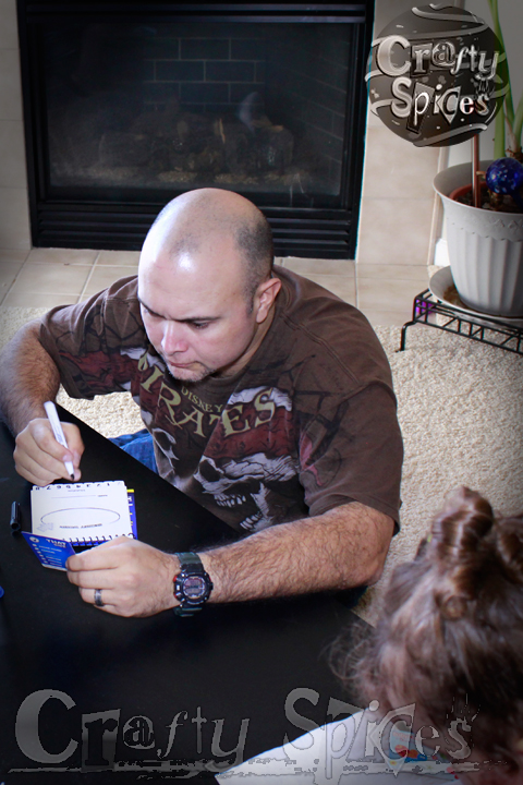 Playing the Telestrations! Playing the Telestrations!