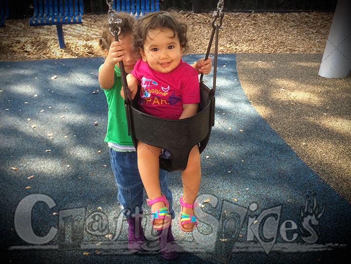 Kira and Kaylee having fun