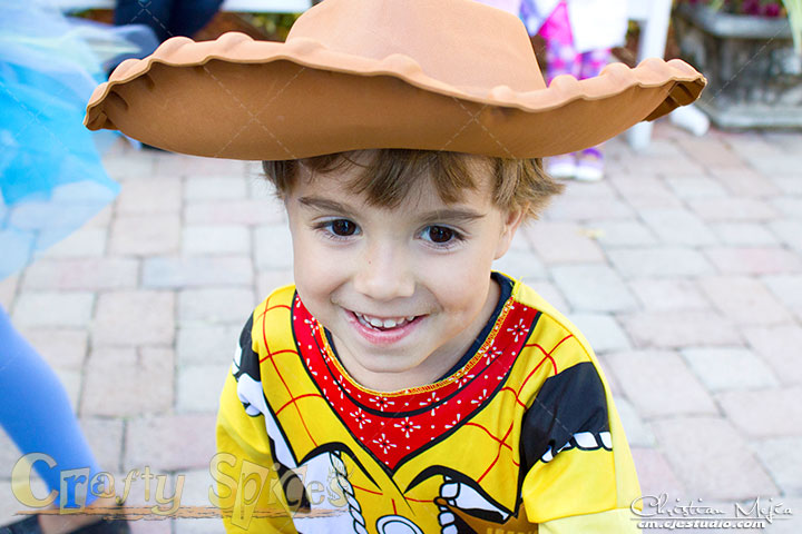 Our friend Luis as Woody 
