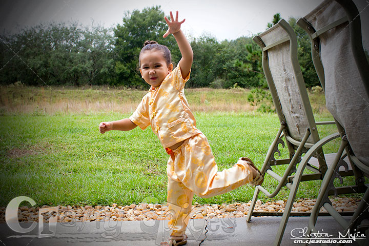 Kaylee and her Kung fu moves