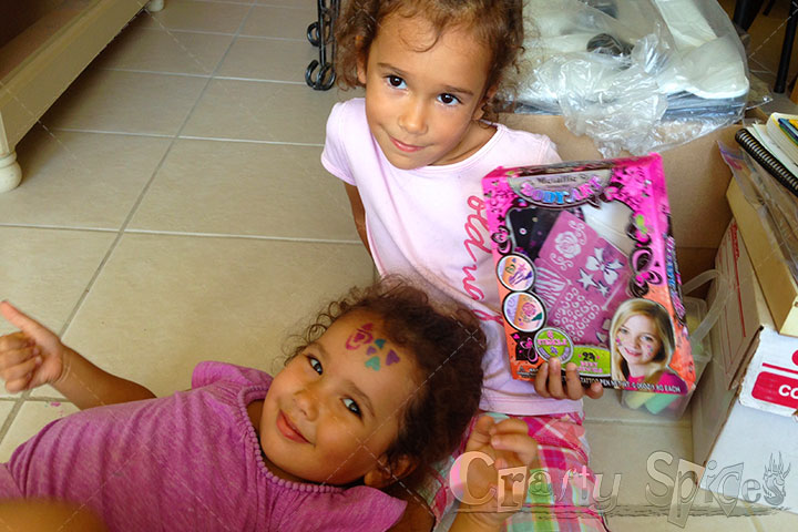 Kaylee and Kira with a new play tattoo set