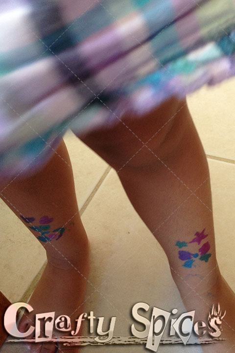 Kaylee's legs with Tattoos