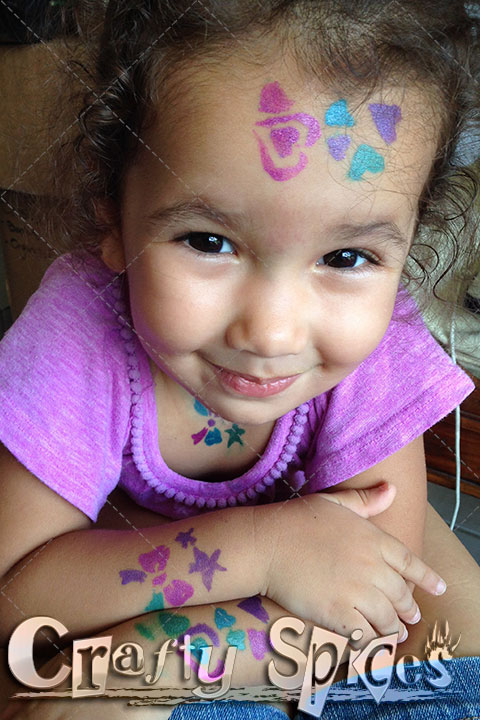 Kaylee's happy face! Happy to have tattoo all over