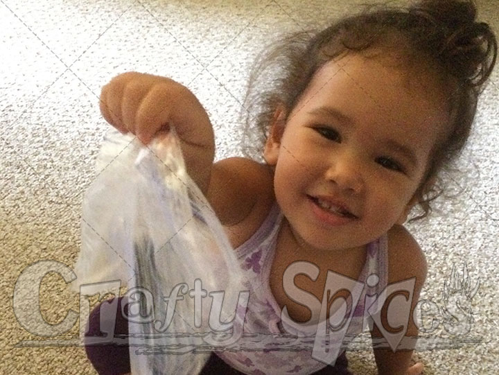 Kaylee Loves to put things in a bag