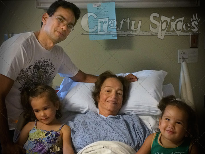 Mom, Chris and our 2 girls