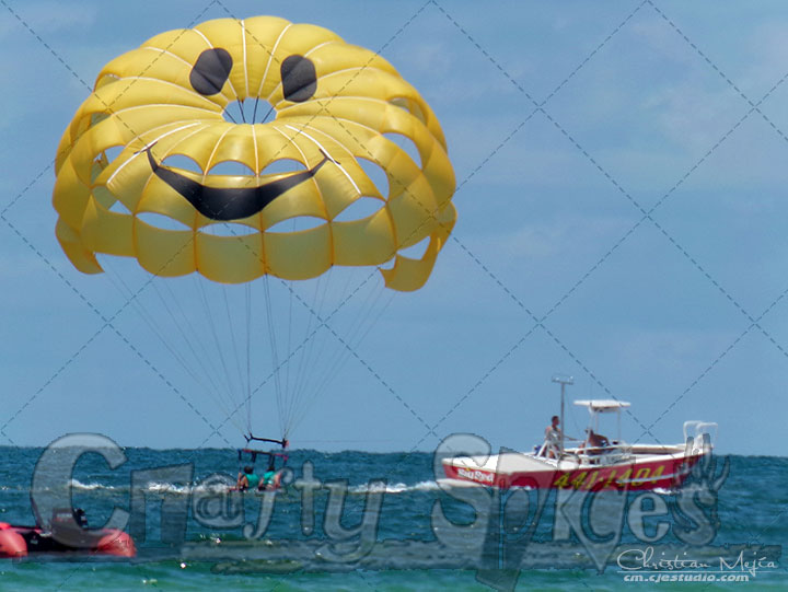 A Happy Face at the beach